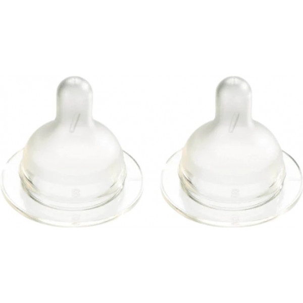 Малий потік соска дитяча силіконова Difrax S-bottle Wide 2 шт. (675)