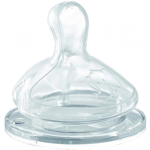 Середній потік соска дитяча силіконова Bebe Confort 
Emotion Physio з широкою основою 2 шт. розмір M