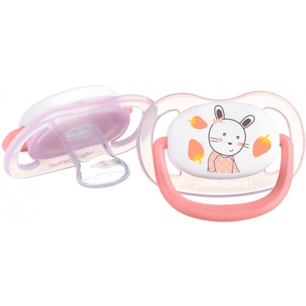 Ортодонтична пустушка Bebe Confort Physio Air Dummy Gardener 2 шт. 6/18 Pink/Yellow