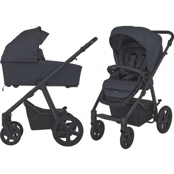 Коляска універсальна 2 в 1 Espiro Husky XL 2023 17 Graphite Wind