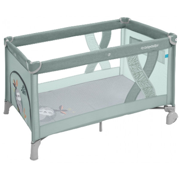 Ліжечко дитяче прямокутне Baby Design Simple 04 Green