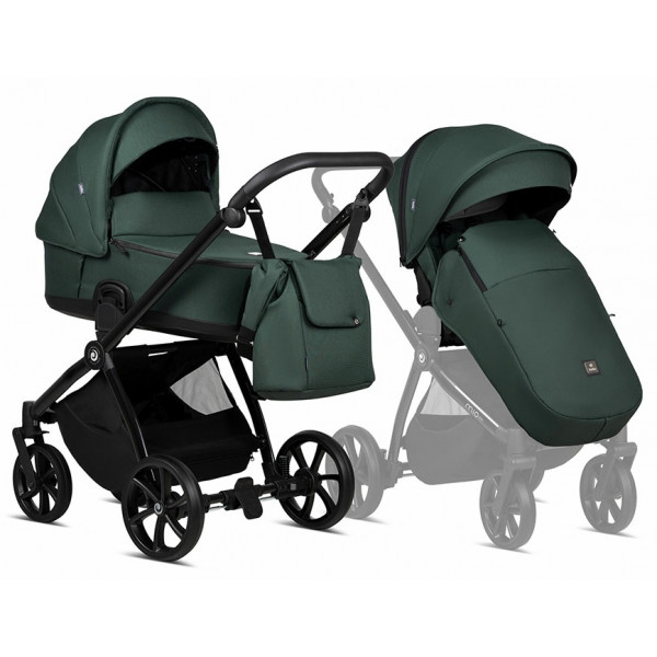 Коляска універсальна 2 в 1 Tutis Mio plus Thermo Pacific green