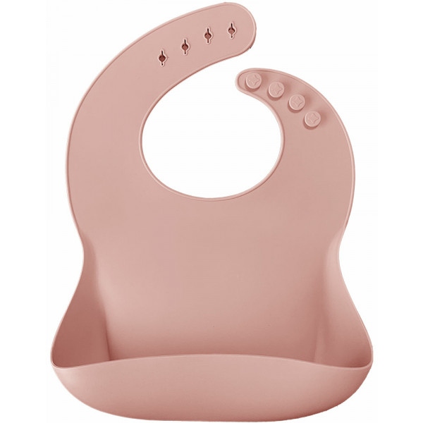 Нагрудник силіконовий MinikOiOi Basics Pinky Pink (101020052)