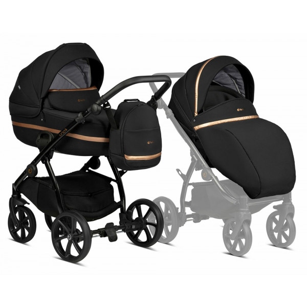 Коляска універсальна 2 в 1 Tutis Uno3 plus BLACK EDITION Copper