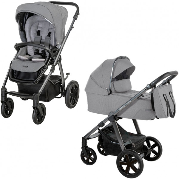 Коляска універсальна 2 в 1 Espiro Husky XL 2022 207 Silver Gray