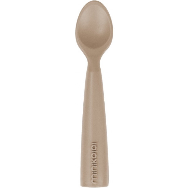 Ложка дитяча MinikOiOi силіконова Scooper Bubble Beige (101140008)