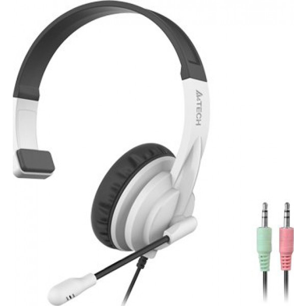 Гарнітура дротова A4tech HS-11 Black + White