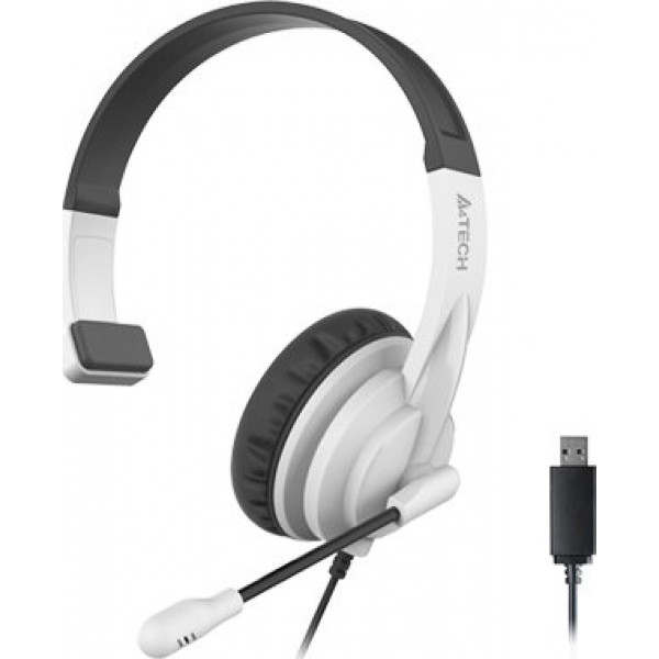 Гарнітура дротова A4tech HU-11 Black/White