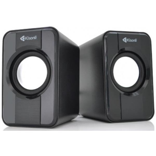 Комп'ютерна акустика звичайна 2.0 Kisonli S-444/23405 Black