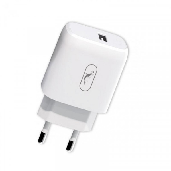 Мережевий зарядний пристрій SkyDolphin SC22E 1USB, 2.1A White (MZP-000157)
