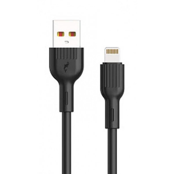 Кабель синхронізації даних SkyDolphin S03L USB-Lightning 1m Black (USB-000416)