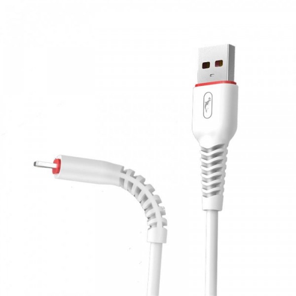 Кабель синхронізації даних SkyDolphin S54V Soft USB - microUSB 1 м White (USB-000433)