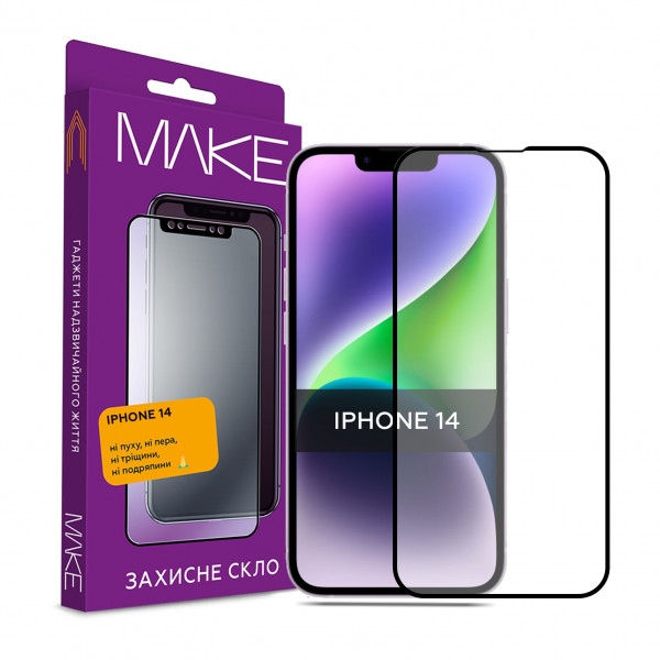 Захисне скло для смартфону MAKE Apple iPhone 14 (MGF-AI14)