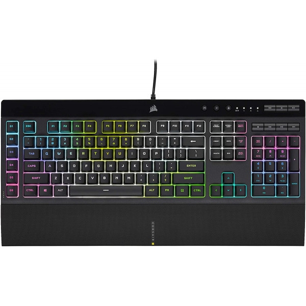 Клавіатура дротова ігрова Corsair K55 Pro XT RGB Black (CH-9226715-RU) USB