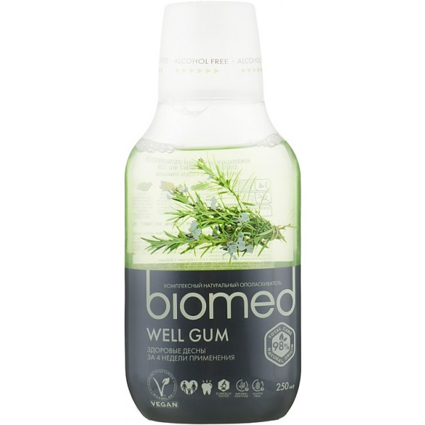 Ополіскувач для порожнини рота BioMed Well Gum 250 мл (7640168931643)