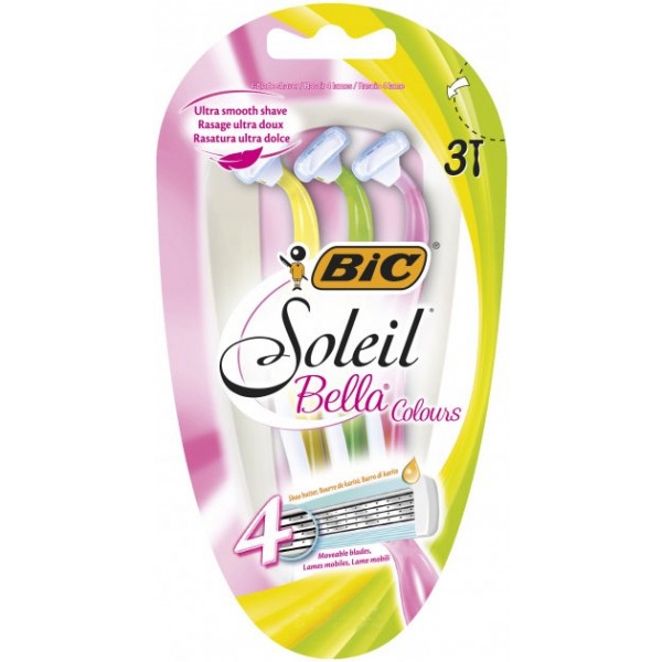 Станок жіночий одноразовий BIC Soleil Bella Colours 3 шт. (3086123468283)