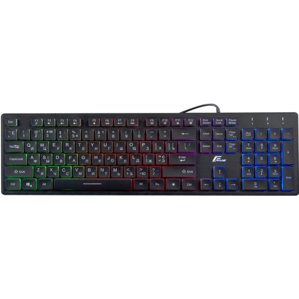 Клавіатура дротова ігрова Frime Moonfox Rainbow USB RUS/UKR (FLK18220)