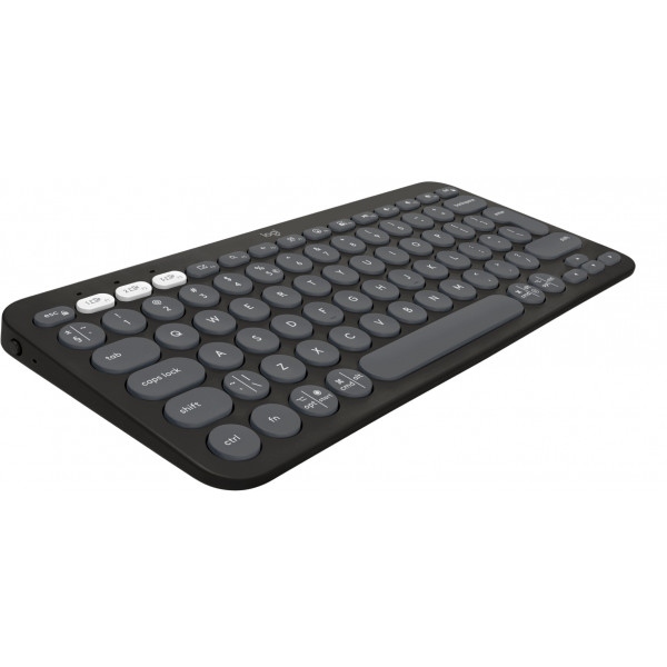 Клавіатура бездротова Logitech K380s Pebble Keys 2 Graphite Bluetooth (920-011851)