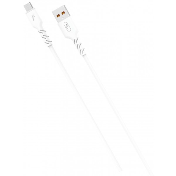 Кабель синхронізації даних SkyDolphin S07V TPE High Elastic Line USB-microUSB 1m White (USB-000597)