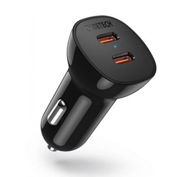 Автомобільний зарядний пристрій Choetech 40W QC3.0 2USBx3A (TC0008-V2)