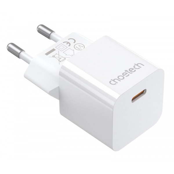 Мережевий зарядний пристрій Choetech 1USBх3A White (PD5010-EU)