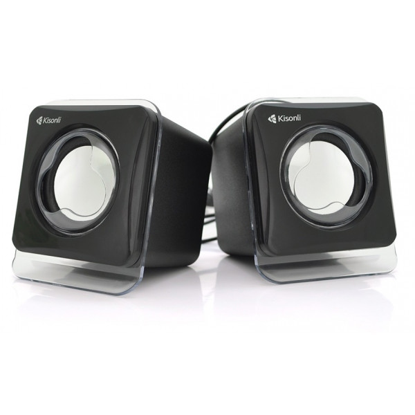 Комп'ютерна акустика звичайна 2.0 Kisonli V410/23397 Black