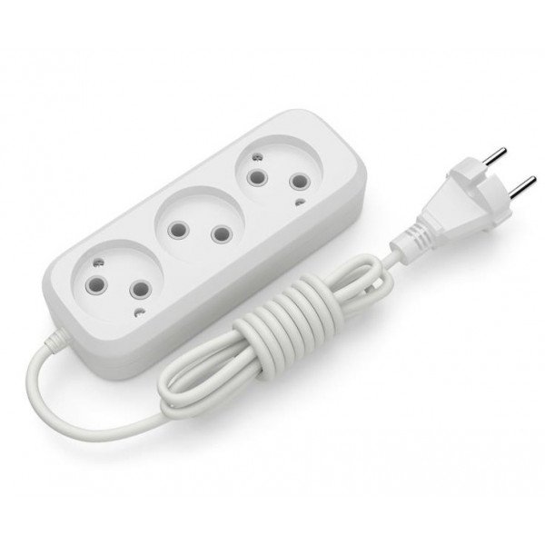 Подовжувач 220В Electrum 3 розетки 1.5 м C-ES-1785