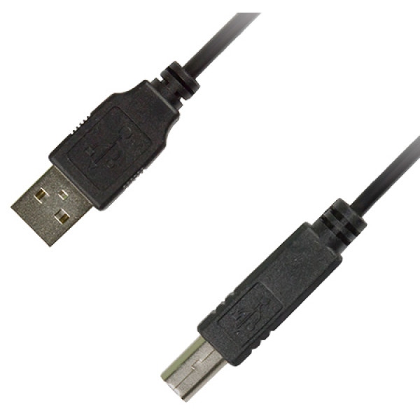Кабель USB type A - USB type B Piko USB 2.0 AM-BM 1.8m Black (1283126474033)