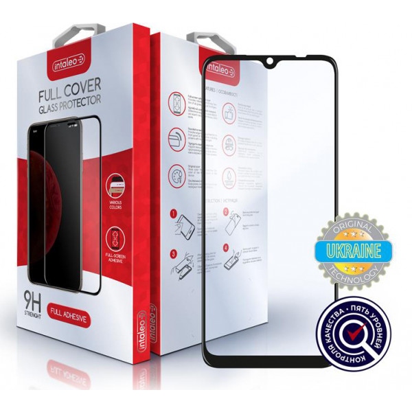 Захисне скло для смартфону Intaleo Xiaomi Redmi 9A Full Glue Black (1283126503979)