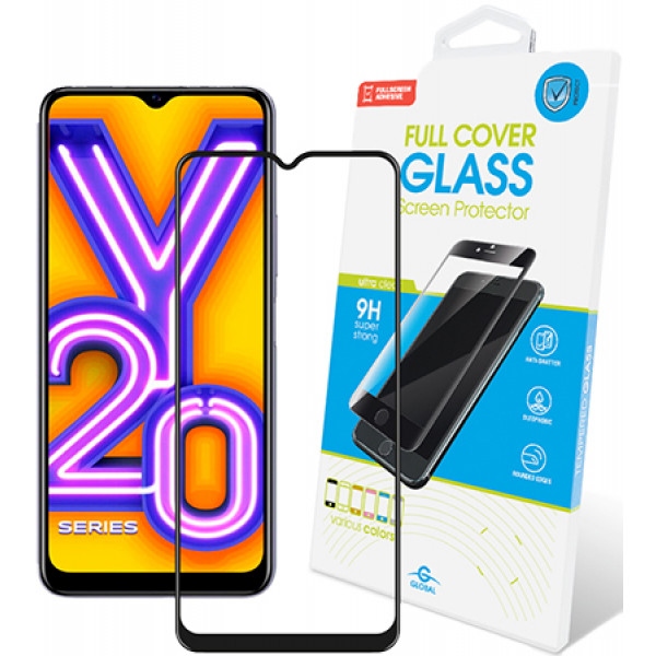 Захисне скло для смартфону Global Full Glue for VIVO Y20 Black (1283126504211)