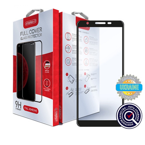 Захисне скло для смартфону Intaleo Intaleo Full Glue for Samsung M01 core Black (1283126505034)