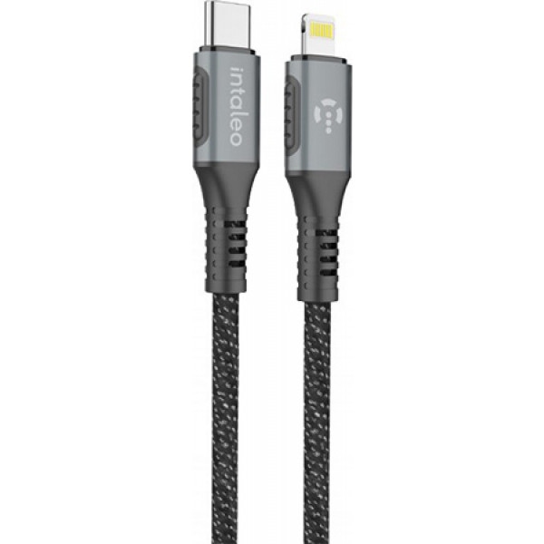 Кабель синхронізації даних Intaleo CBGPD30WTL1 USB-Lightning 1.2 м Grey (1283126518089)