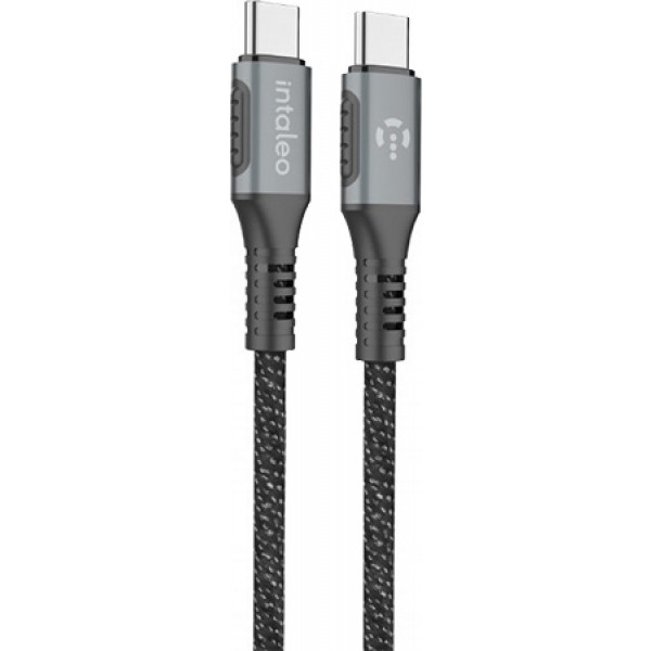 Кабель синхронізації даних Intaleo CBGPD60WTT1 USB Type-C-USB Type-C 1.2м Grey (1283126518096)