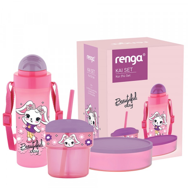 Набір дитячий 3 пр. Gusto GT-G-712008 
Pink