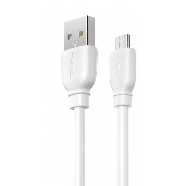 Кабель синхронізації даних Remax Suji USB-microUSB 1m White (RC-138m W)