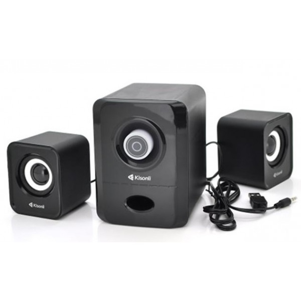 Комп'ютерна акустика звичайна 2.0 Kisonli U-2900/23430 Black