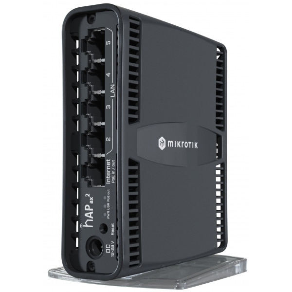 Маршрутизатор інтернет WiFi6 MikroTik hAP AX2 (C52iG-5HaxD2HaxD-TC)