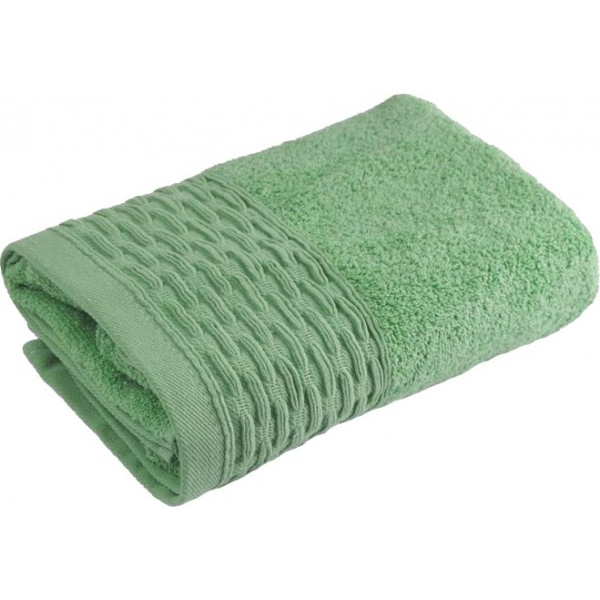 Рушник для обличчя GM Textile махровий фісташковий бордюр 50х90