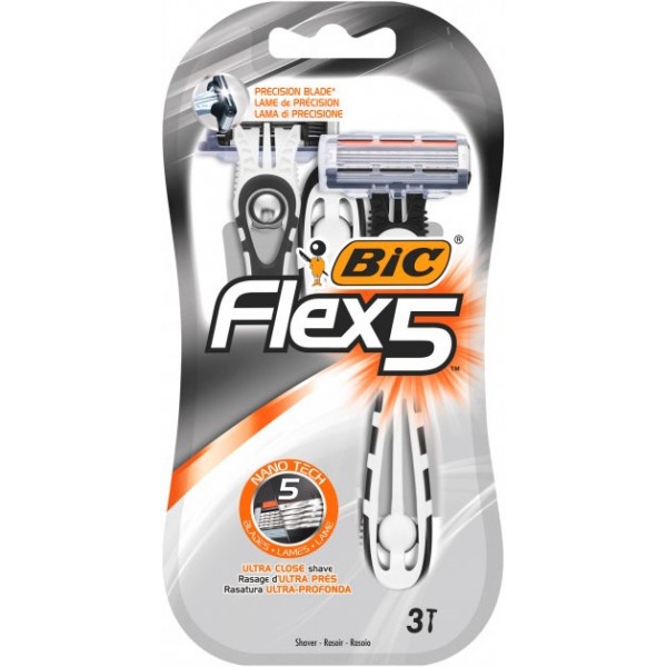 Станок чоловічий одноразовий BIC Flex 5 Dispo 3 шт. (3086123492868)