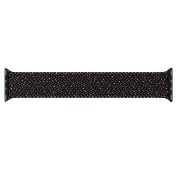 Ремінець для смарт-годинника Armorstandart Braided Solo Loop for Apple Watch 38/40/41mm Black Unity Size 6 (ARM64896)