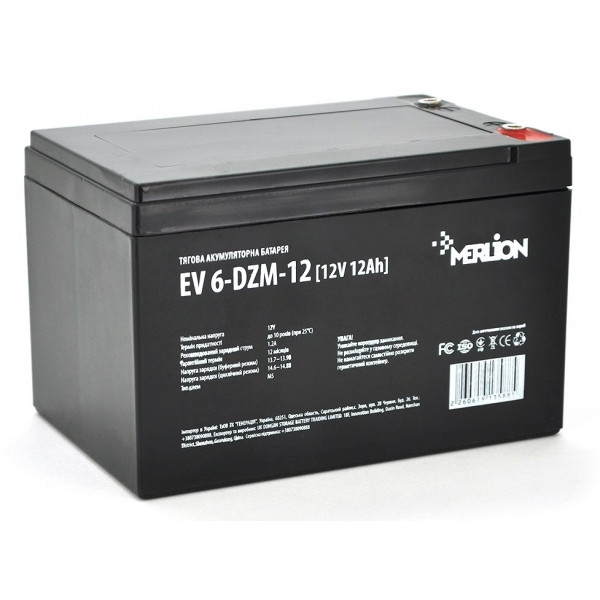 Акумулятор для ДБЖ Merlion 12V 12AH (EV 6-DZM-12)