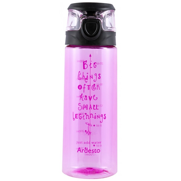 Пляшка для води Ardesto Big Things 700 мл Pink (AR2206PR)