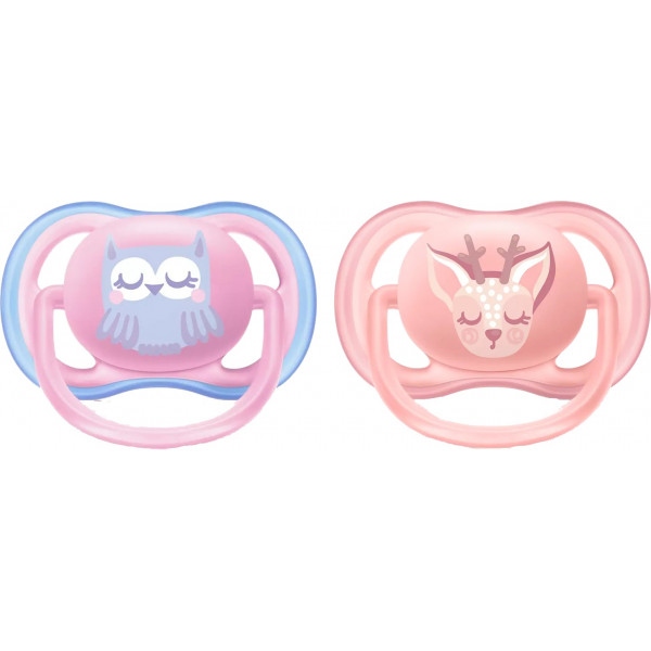 Ортодонтична пустушка Philips Avent Ultra-Air, 0-6 міс., 2 шт. (SCF085/02)