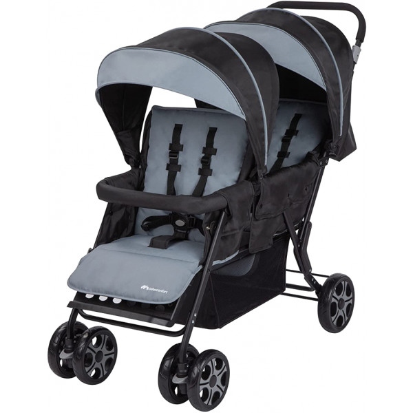 Коляска для двійні прогулянкова Bebe Confort Teamy Shadow block