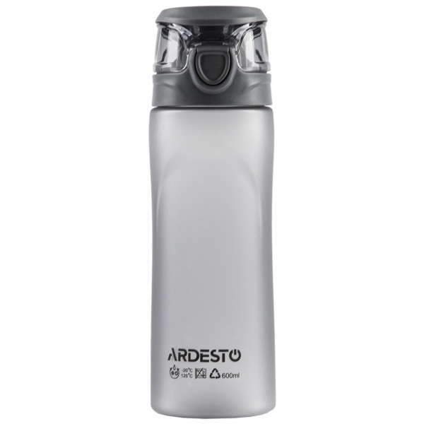Пляшка для води Ardesto 600 мл Grey (AR2205PGY)