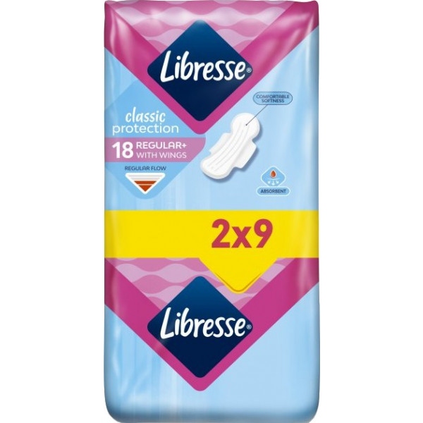 Прокладки гігієнічні Libresse Classic Protection Regular 18 шт. (7322541233604)