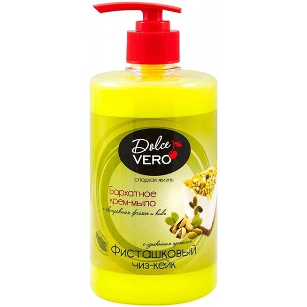 Рідке мило для рук Dolce Vero Фисташковый чиз-кейк 500 мл (4820091143501)