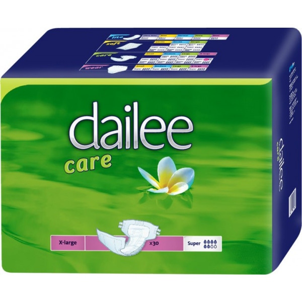 Одноразові підгузки Dailee Care Super Extra Large для дорослих дихаючі Розмір 5, 30 шт. (144.12.004)