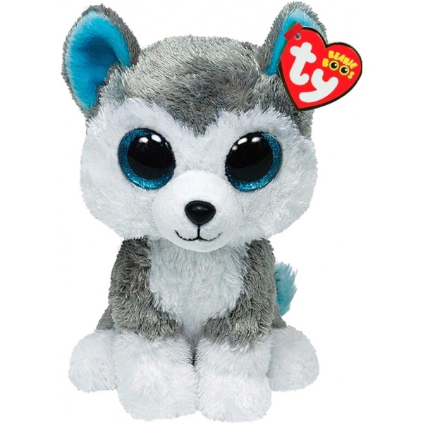 М'яка іграшка тварина TY Beanie Boo's 36006 Хаскі "Slush" 15см (36006)