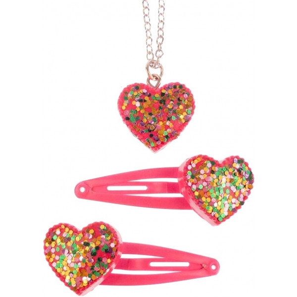 Дитяча біжутерія Great Pretenders Набір прикрас Sparkle My Heart 3 одиниці (86074)